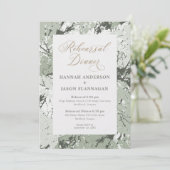 秋の結婚式リハーサルディナーセージ招待状 招待状 (スタンド正面)