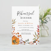秋の結婚式リハーサルディナー招待状 案内状 (スタンド正面)