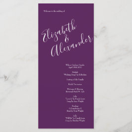 秋の結婚式ヴィンテージピーチバラオンパープル メニュー