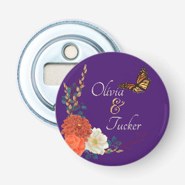 秋の結婚式優先カスタムボタン型栓抜き 栓抜き