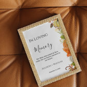 秋の結婚式内のメモリ結婚符号 ポスター