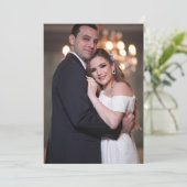 秋の結婚式写真招待状 招待状 (スタンド正面)