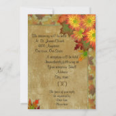 秋の結婚式招待状ム 招待状 (裏面)