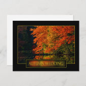 秋の結婚式招待状 インビテーションポストカード (正面/裏面)