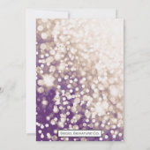 秋の結婚式招待状 – シャンパンアンドプラム 招待状 (裏面)