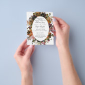 秋の結婚式招待状 予算チラシ| チラシ (手)