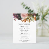 秋の結婚式招待状 |予算 (スタンド正面)