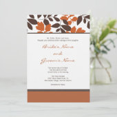 秋の結婚式招待状 招待状 (スタンド正面)
