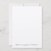 秋の結婚式招待状 招待状 (裏面)