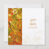 秋の結婚式招待状 招待状 (正面)