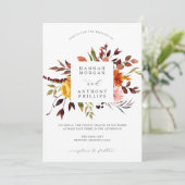 秋の結婚式招待状 招待状 (スタンド正面)