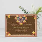 秋の結婚式招待状 招待状 (スタンド正面)