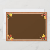 秋の結婚式招待状 招待状 (裏面)
