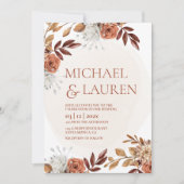 秋の結婚式招待状 招待状 (正面)