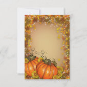 秋の結婚式招待状「紅葉」への返信 招待状 (裏面)