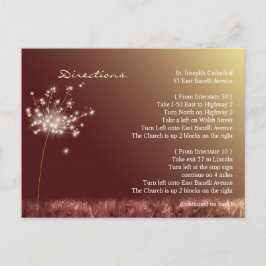 秋の結婚式方向収容エンクロージャ ポストカード