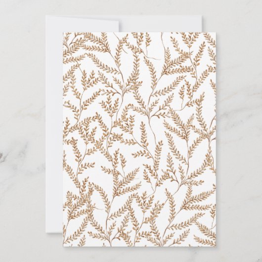 秋の結婚式日付の保存 セーブザデート (裏面)