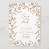 秋の結婚式日付の保存 セーブザデート (正面/裏面)