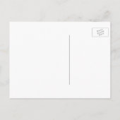 秋の結婚式日付の保存 案内ポストカード (裏面)