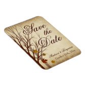 秋の結婚式日付を保存するフレキシブルマグネット マグネット (右側)