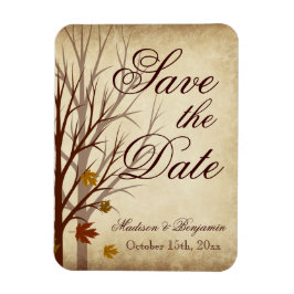 秋の結婚式日付を保存するフレキシブルマグネット マグネット