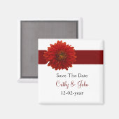 秋の結婚式日付マグネットの保存 マグネット (正面/裏面)