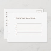 秋の結婚式曲リクエストRSVP招待状はがき インビテーションポストカード (正面/裏面)