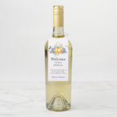 秋の結婚式歓迎 ボトルネックタグ (ボトル)