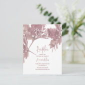 秋の結婚式水彩リーフ詳細カード 招待状 (スタンド正面)