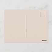 秋の結婚式水彩葉茶 ポストカード (裏面)