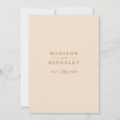 秋の結婚式🍂深いブルーフローラエレガント💙 招待状 (裏面)