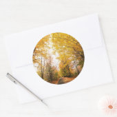 秋の結婚式秋の結婚式招待状シール ラウンドシール (封筒)