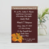 秋の結婚式秋色：二つが一つになる 招待状 (スタンド正面)