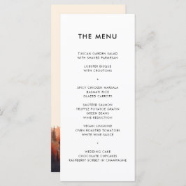 秋の結婚式素朴水彩山脈 メニュー