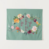 秋の結婚式背景秋フォトブースタペストリー タペストリー (正面(横))