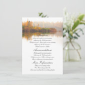 秋の結婚式詳細 エンクロージャーカード (スタンド正面)