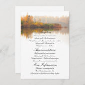 秋の結婚式詳細 エンクロージャーカード (正面/裏面)