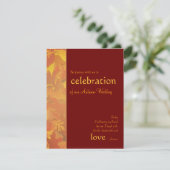 秋の結婚式-コンテンポラリーな結婚式招待状 招待状 (スタンド正面)