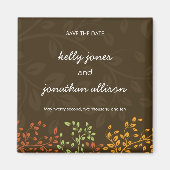 秋の結婚式::セーブザデートマグネット マグネット (正面)