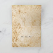 秋の結婚式 ブラウン ありがとう サンキューカード (内部)