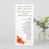 秋の結婚式 プログラム (スタンド正面)