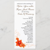 秋の結婚式 プログラム (正面)