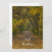 秋の結婚式 ライフパス 保存日付 セーブザデート (正面/裏面)