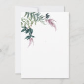 秋の結婚式　リハーサルディナー招待状 招待状 (裏面)