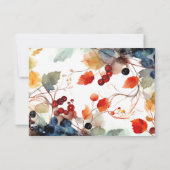 秋の結婚式 出欠カード (裏面)