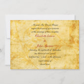 秋の結婚式 招待状カード 招待状 (裏面)