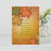 秋の結婚式 招待状 (スタンド正面)