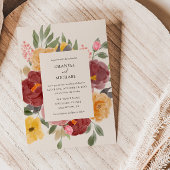 秋の結婚式 招待状