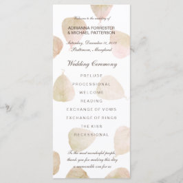 秋の結婚式 | 水彩離れ計画 プログラム