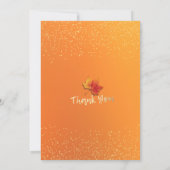 秋の結婚式 秋の紅葉 かぼちゃ 招待状 (裏面)